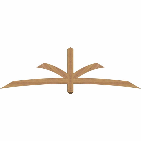 Ekena Millwork Davenport Timber Gable Bracket, Western Red Cedar, 84"W x 24"H x 3 1/2"D x 3 1/2"F, 7/12 Pitch GBW084X24X0404DAV00SWR - main